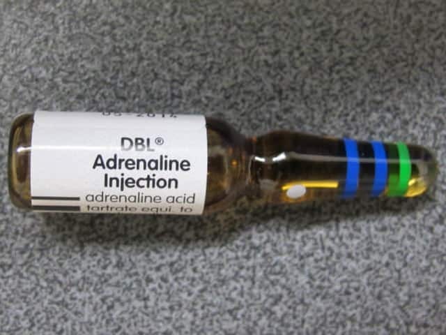 Adrenaline injection