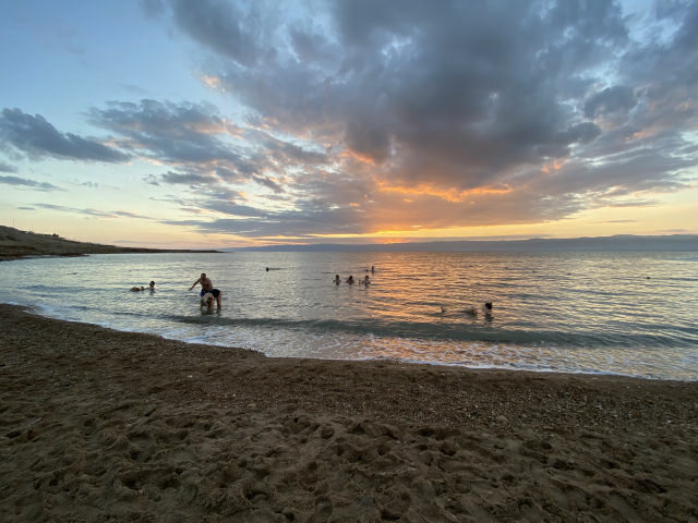 Swimming in the Dead Sea