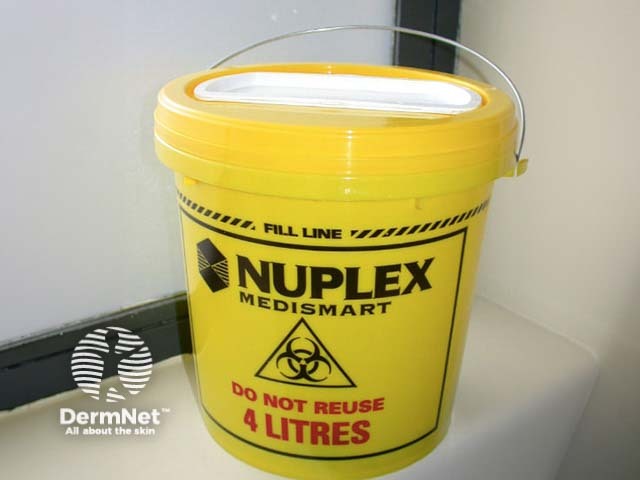 Sharps container