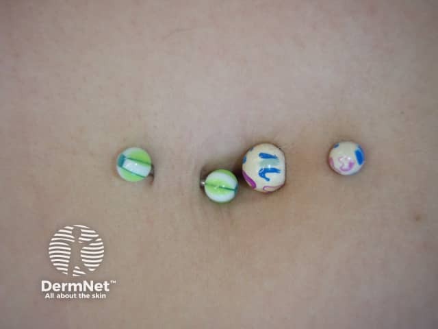 Belly button jewelry